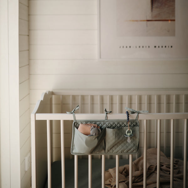 Mushie Crib Pocket Organizer | Roman Green *