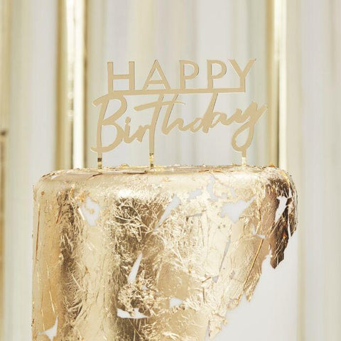 Cake topper Happy Birthday  *