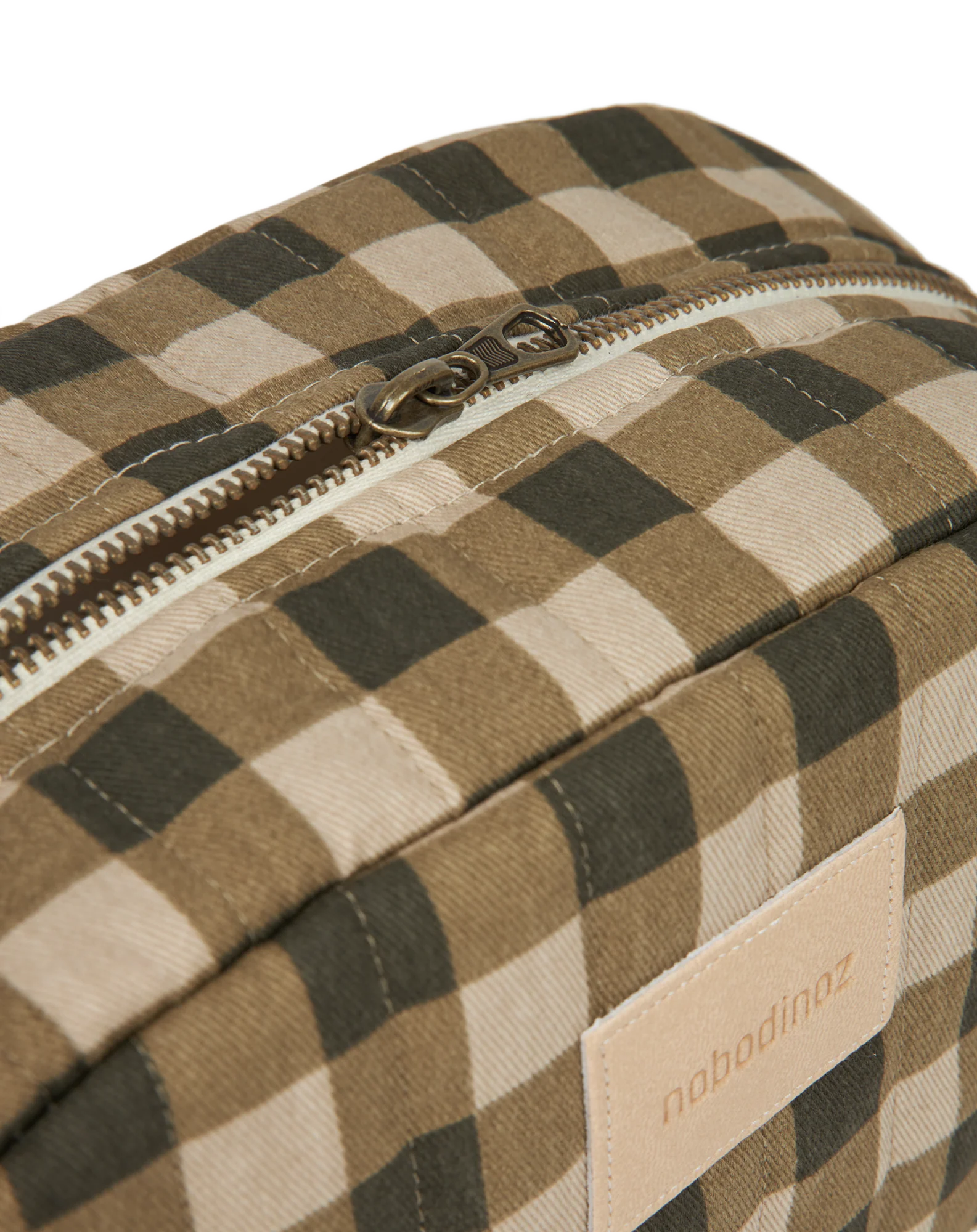 * Nobodinoz Vanity Case Toilettas Waterproof | Green Checks