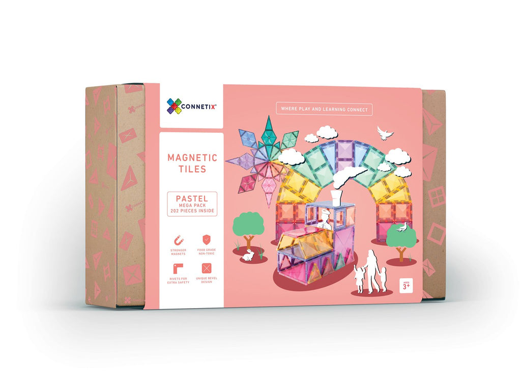 Connetix Tiles Pastel Mega Pack EU I 202 Stuks