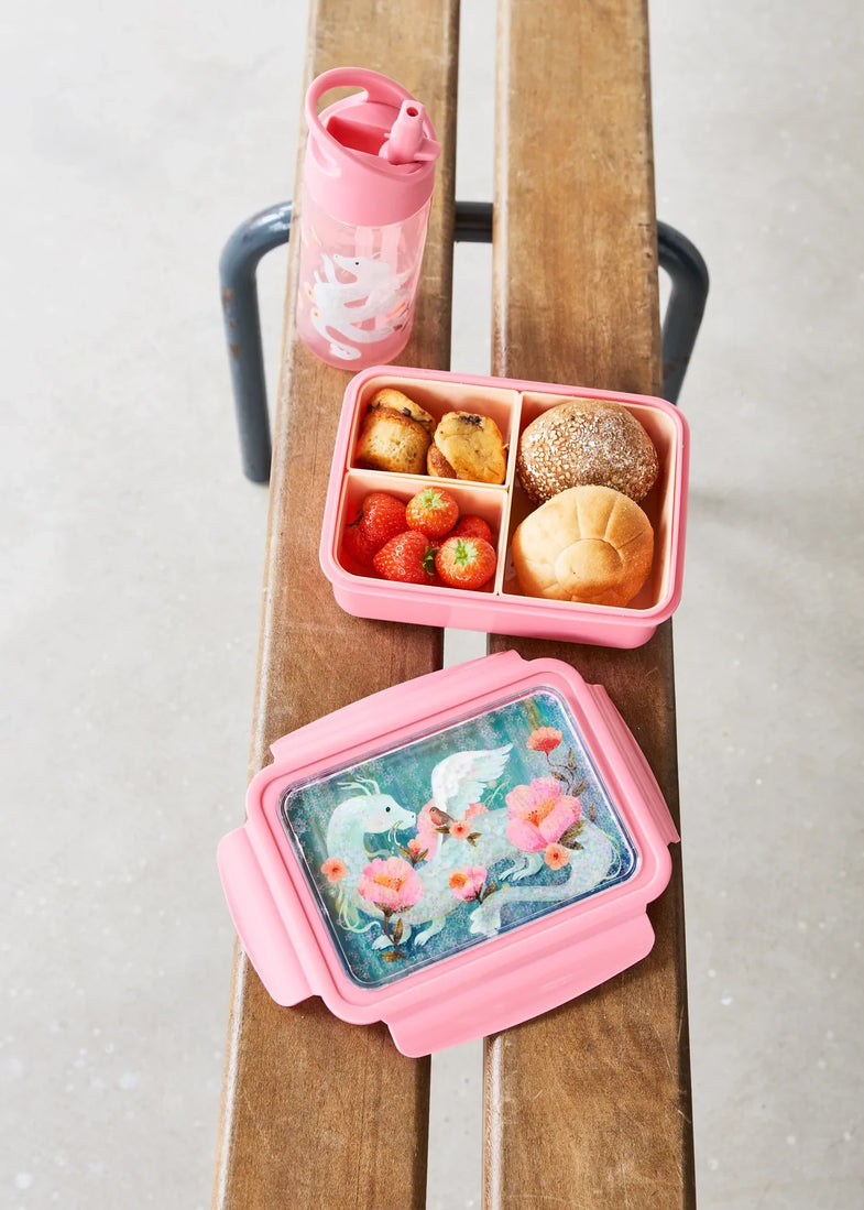 Petit Monkey Handige Bento Lunchbox Met Vakjes | Fairytale Dragon Pearl Stars