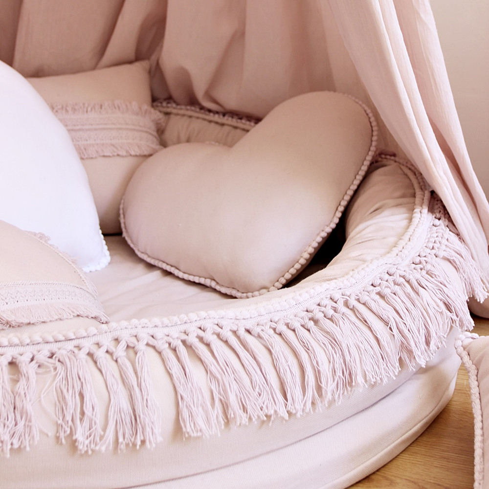 Cotton & Sweets Junior nest 110cm | Boho Powder Pink