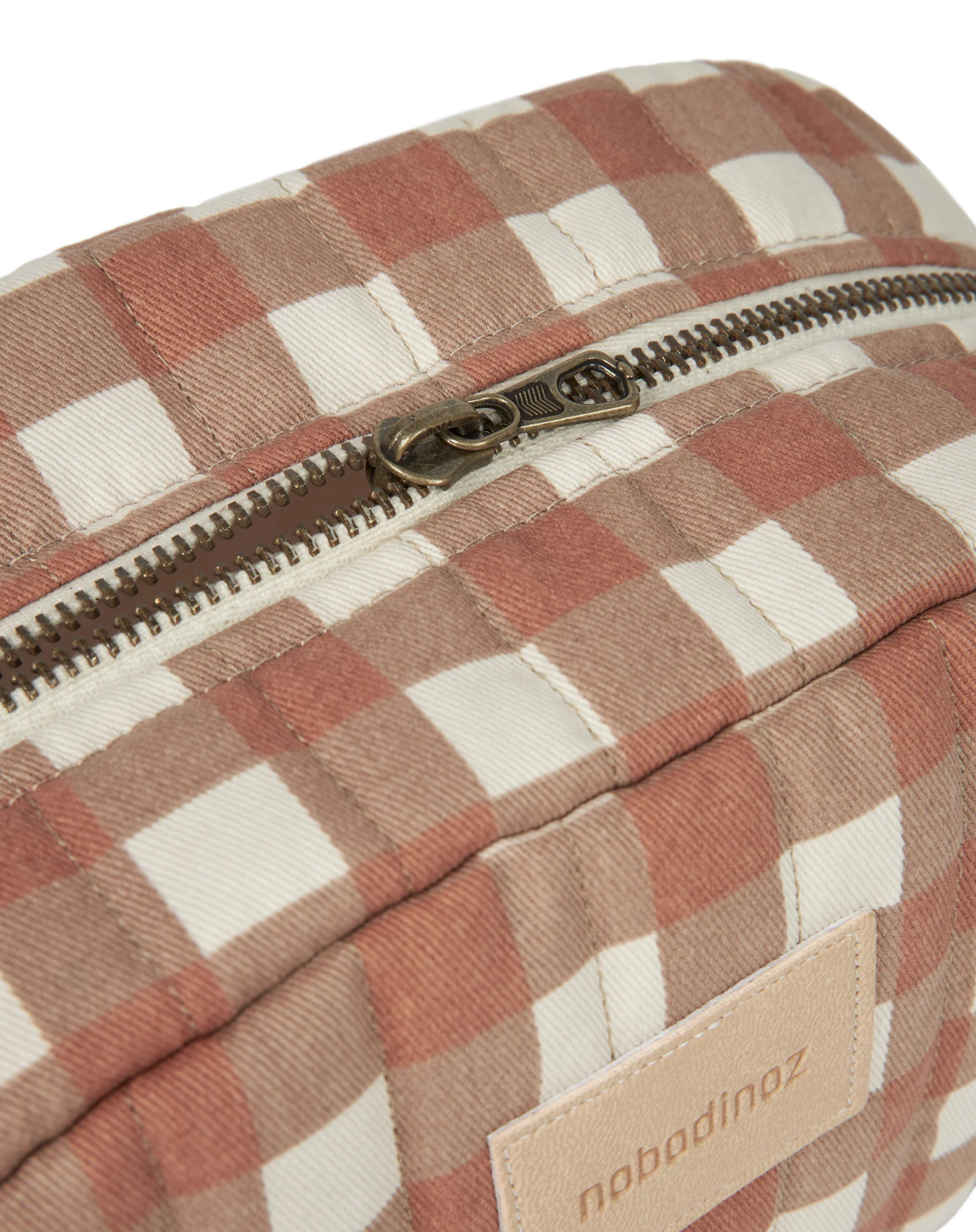 * Nobodinoz Vanity Case Toilettas Waterproof | Terracotta Checks*
