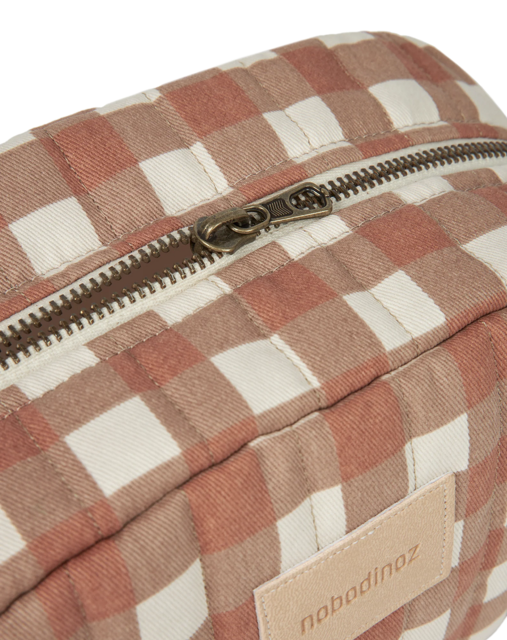 * Nobodinoz Vanity Case Toilettas Waterproof | Terracotta Checks*