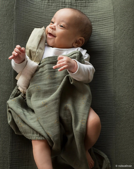 * Nobodinoz Wabi Sabi Geboortecadeau Swaddle | Flore Vetiver