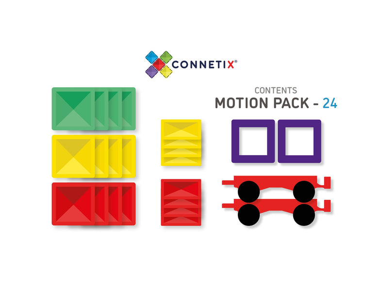 Connetix Tiles Rainbow Motion Pack EU I 24 Stuks