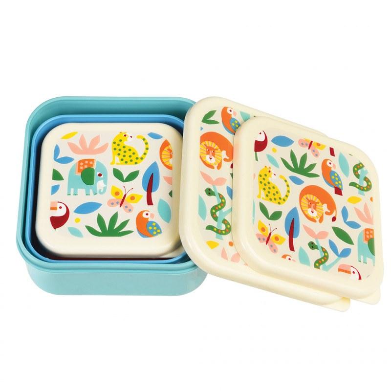 Set 3 snack boxen Wild Wonders