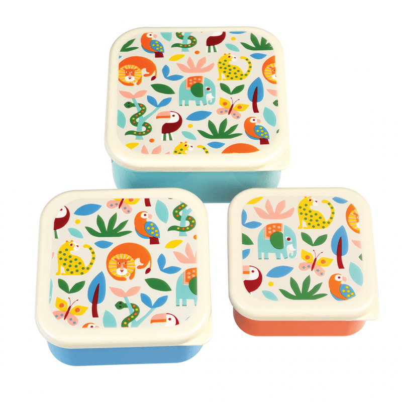 Set 3 snack boxen Wild Wonders