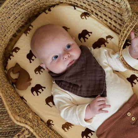 zzz Jollein Slab Bandana Set van 2 | Chestnut