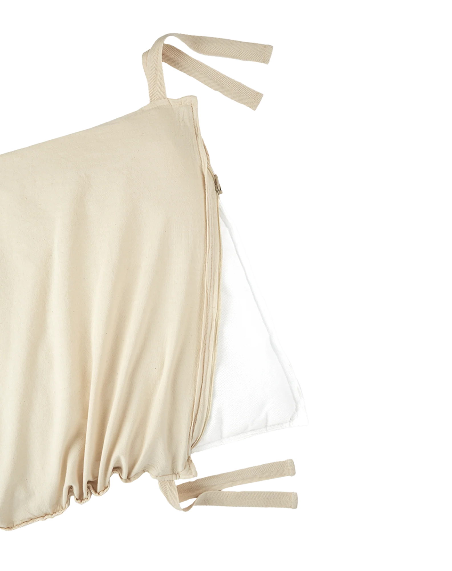 * Nobodinoz Cot Bed Bumper Bedomrander Wabi Sabi Plain | Ginger