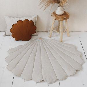 Moi Mili Linen Shell Mat Speeltapijt | Sand*