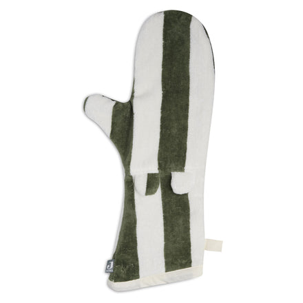 ZZZ Jollein Badstof Washand Met Oortjes | Stripe Terry Leaf Green