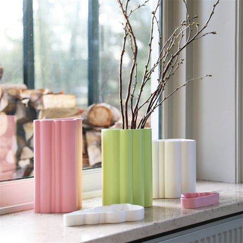 &Klevering Vaasje 17x9x27cm Billow | Pink *