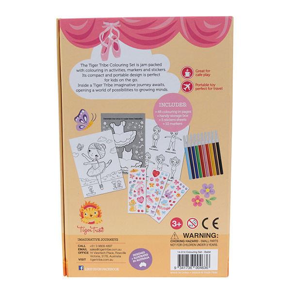 Tiger Tribe meeneem kleur/sticker set - Ballet - DE GELE FLAMINGO - 3