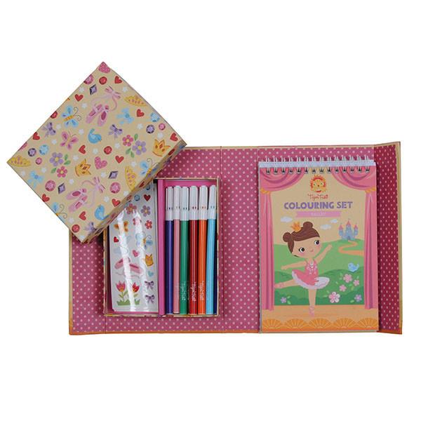 Tiger Tribe meeneem kleur/sticker set - Ballet - DE GELE FLAMINGO - 1
