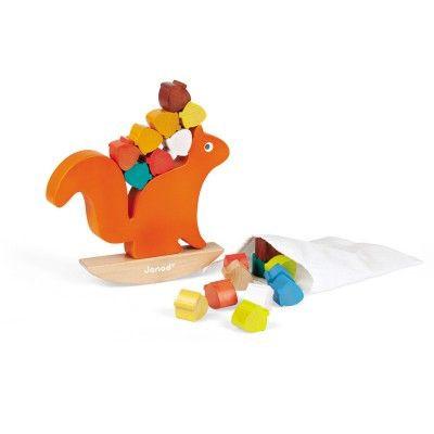 Janod nutty balance squirrel - DE GELE FLAMINGO - 1