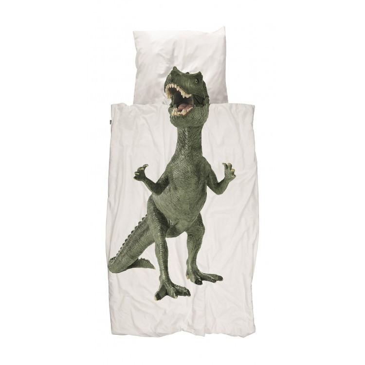 SNURK dekbedset 140 x 200/220cm Dino - DE GELE FLAMINGO - 1