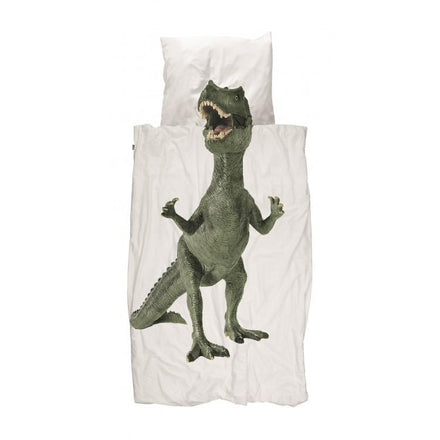 SNURK dekbedset 140 x 200/220cm Dino - DE GELE FLAMINGO - 1