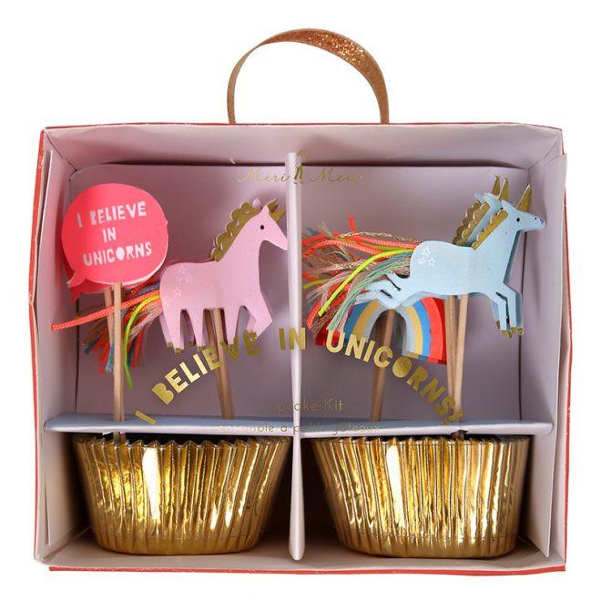 Meri Meri Unicorn cupcake kit - DE GELE FLAMINGO - Kids concept store 