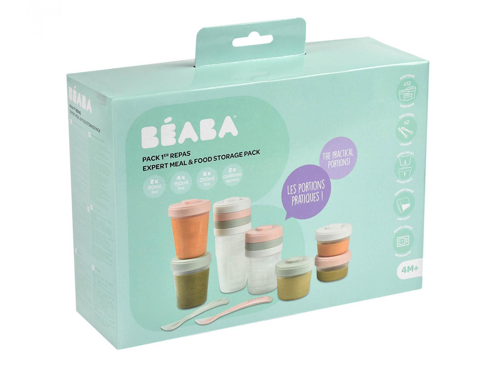 Béaba Bewaarpotjes Food Clip 14 stuks Eucalyptus