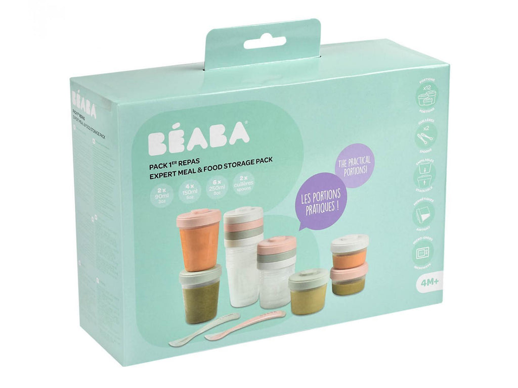 Béaba Bewaarpotjes Food Clip 14 stuks Eucalyptus