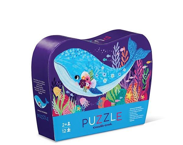 Crocodile Creek puzzel 12 stukken - Whale Wonder