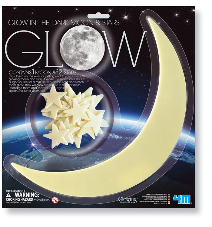 * 4M Glow In The Dark Moon & Stars
