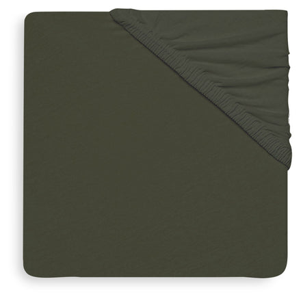 ZZZ Jollein Hoeslaken Jersey Wieg 40/50x80/90cm | Leaf Green 2-Pack