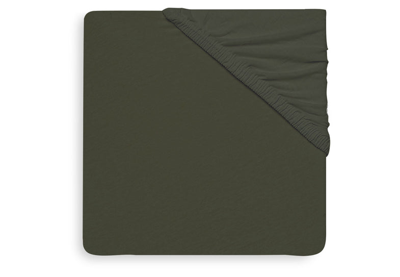 Jollein Hoeslaken Jersey 60x120cm | Leaf Green 2-Pack
