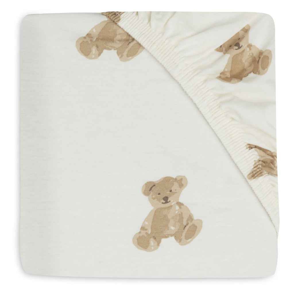 Jollein Hoeslaken Jersey 60x120cm | Teddy Bear