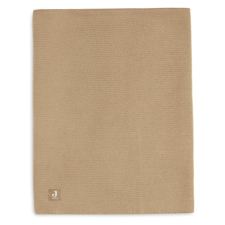 ZZZ Jollein Ledikant Deken Jersey 100x150cm | Basic Knit Biscuit*