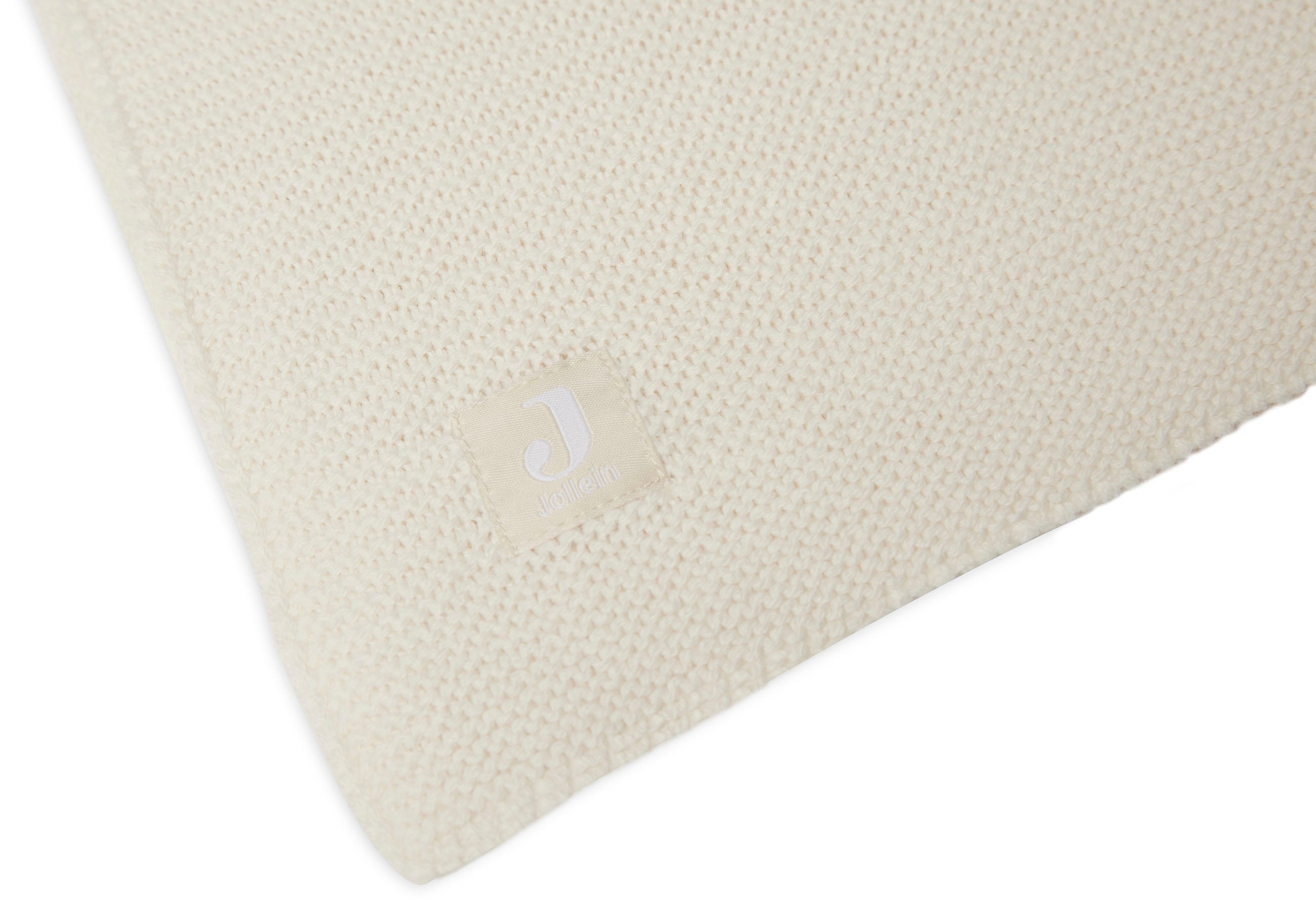 * Jollein Ledikant Deken 100x150 cm | Basic Knit Ivory