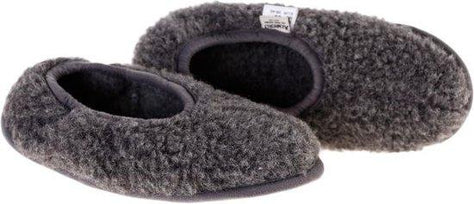 * Alwero Kindersloffen Ballerina Junior met anti-slipzool | Graphite