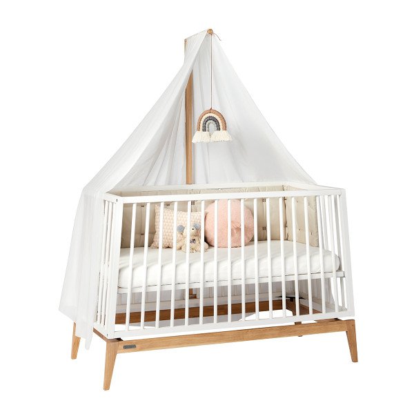 Leander Canopy Klamboe Linea Babybed | Wit