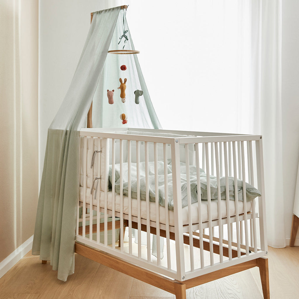 Leander Luna Babybed 120x60cm | White / Oak