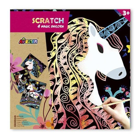 Avenir Scratch Knutselset Kras | 4 Magic Unicorn