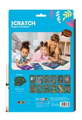 Avenir Scratch Knutselset Kras | Magische Dieren