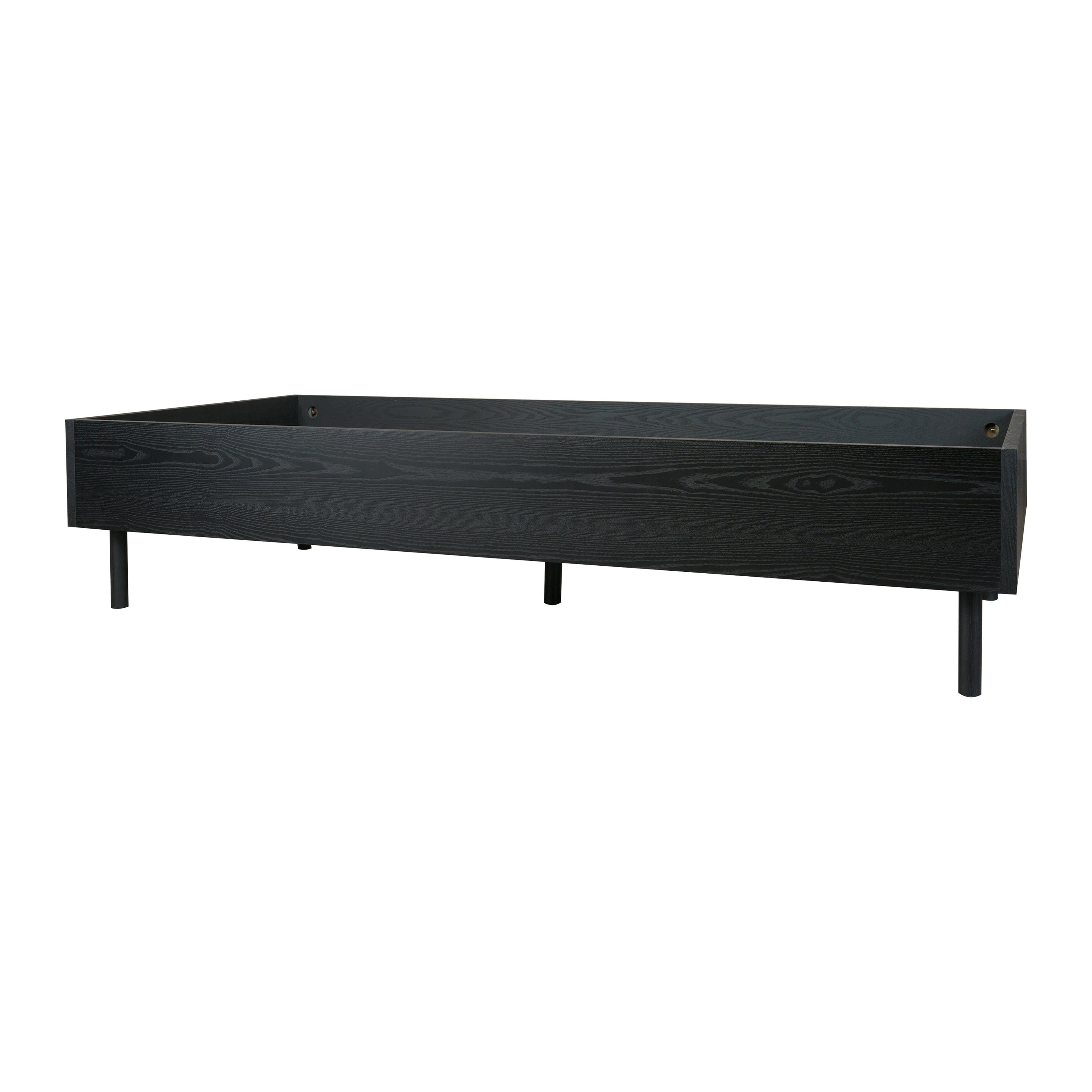 Quax Hai No Ki Junior Bed 90x200cm | Black Ash Wood