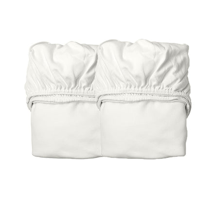 * Leander Hoeslaken 60x140cm Ledikant 2stuks | Wit