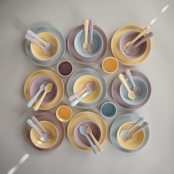 Mushie Set 2 Bowls Rond | Soft Lilac
