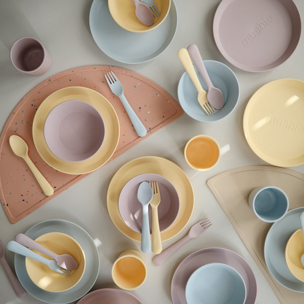 Mushie Bestek Fork Spoon | Pale Daffodil