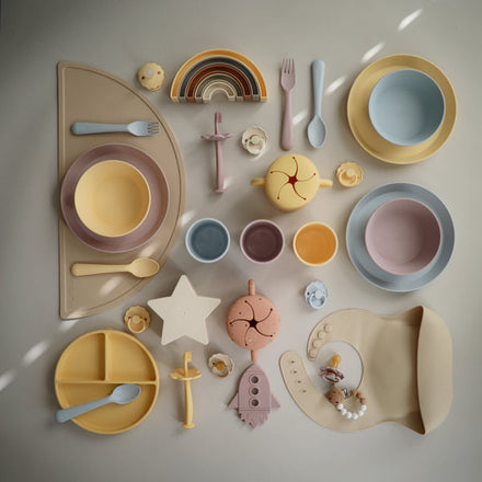 Mushie Bestek Fork Spoon | Soft Lilac