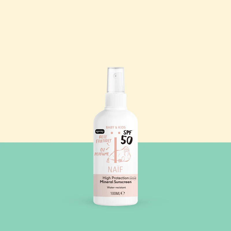 Naïf Zonnebrand Spray Voor Baby & Kids SPF50 0% Parfum | 100ml