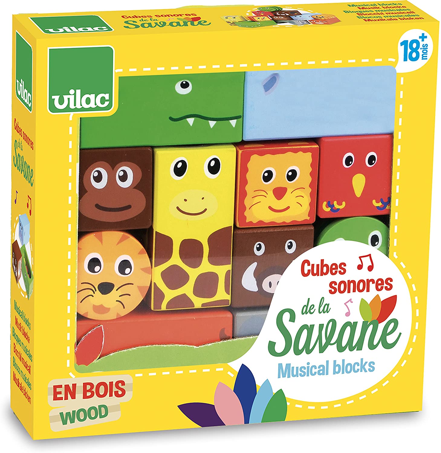 Vilac Houten Muzikale Blokken | Savanne