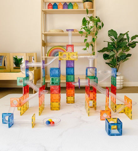 * Connetix Tiles Rainbow Ball Run Pack EU I 92 Stuks