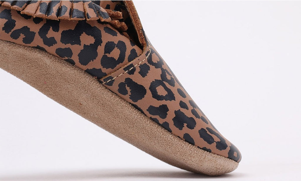 Bobux Soft Soles Caramel Leopard