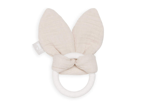Jollein Silicone Bijtring Bunny Ears | Nougat