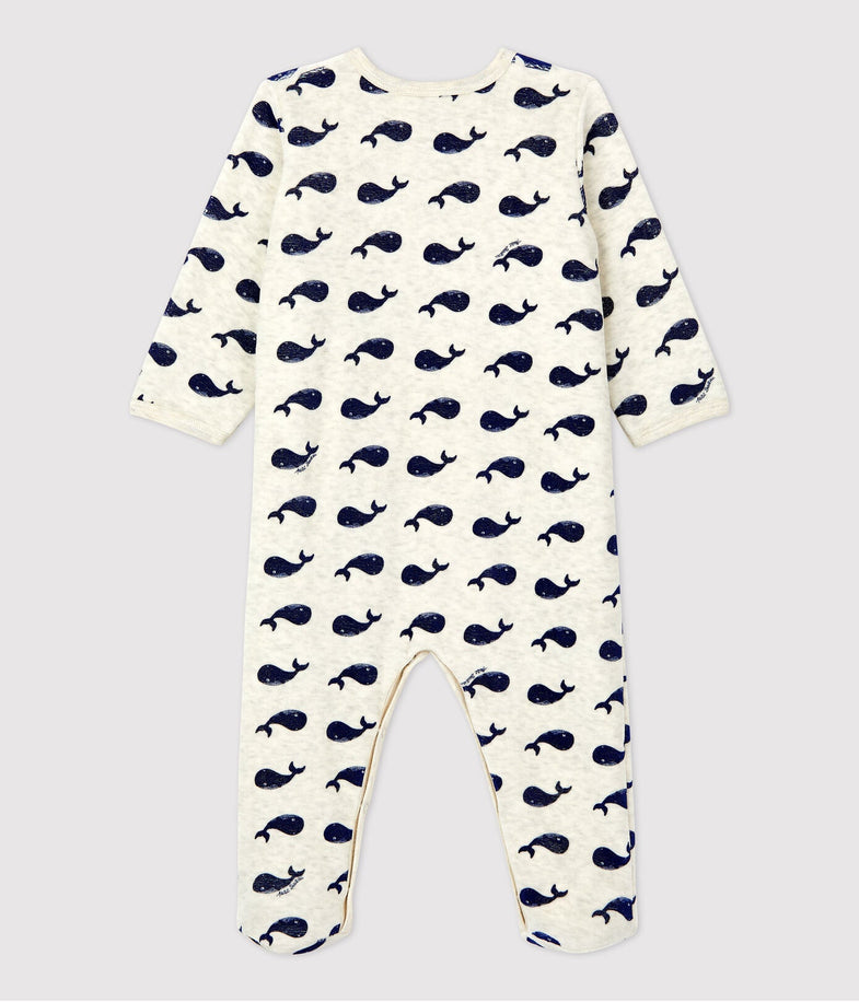 Petit Bateau Baby Pyjama Met Voetjes I Whale  *