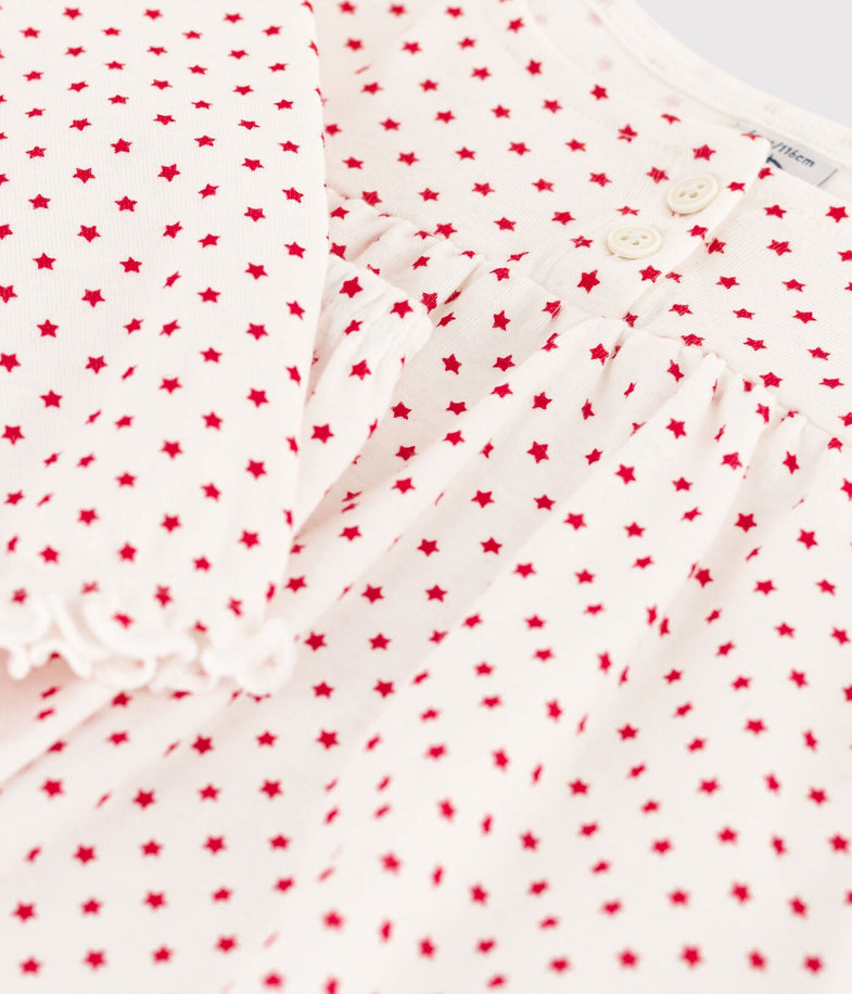 Petit Bateau Pyjama Katoen | Marshmallow / Stop*