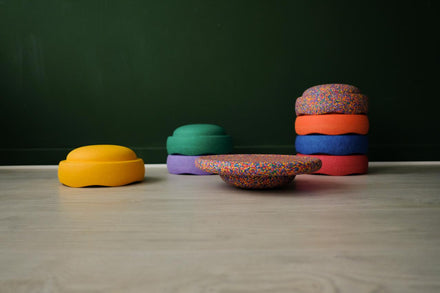 Stapelstein Rainbow Bundle Edition Confetti Set 6 + 1 Balance Board